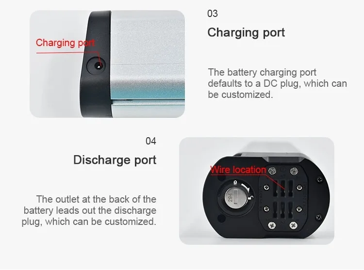 GEB ebike battery customization options Customizable GEB 36V Ebike Battery