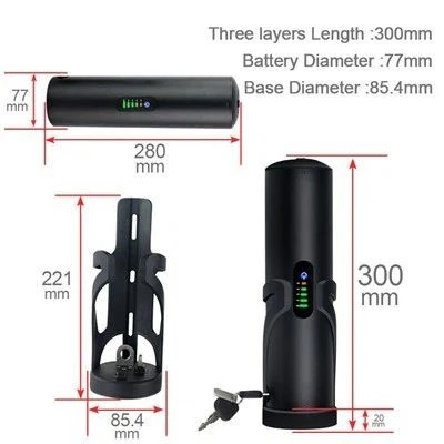 Bottle Tube Electric Bike Battery factory